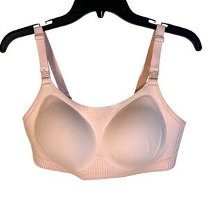 Momcozy Nursing Bra Peach Pink Size Small Nylon Spandex